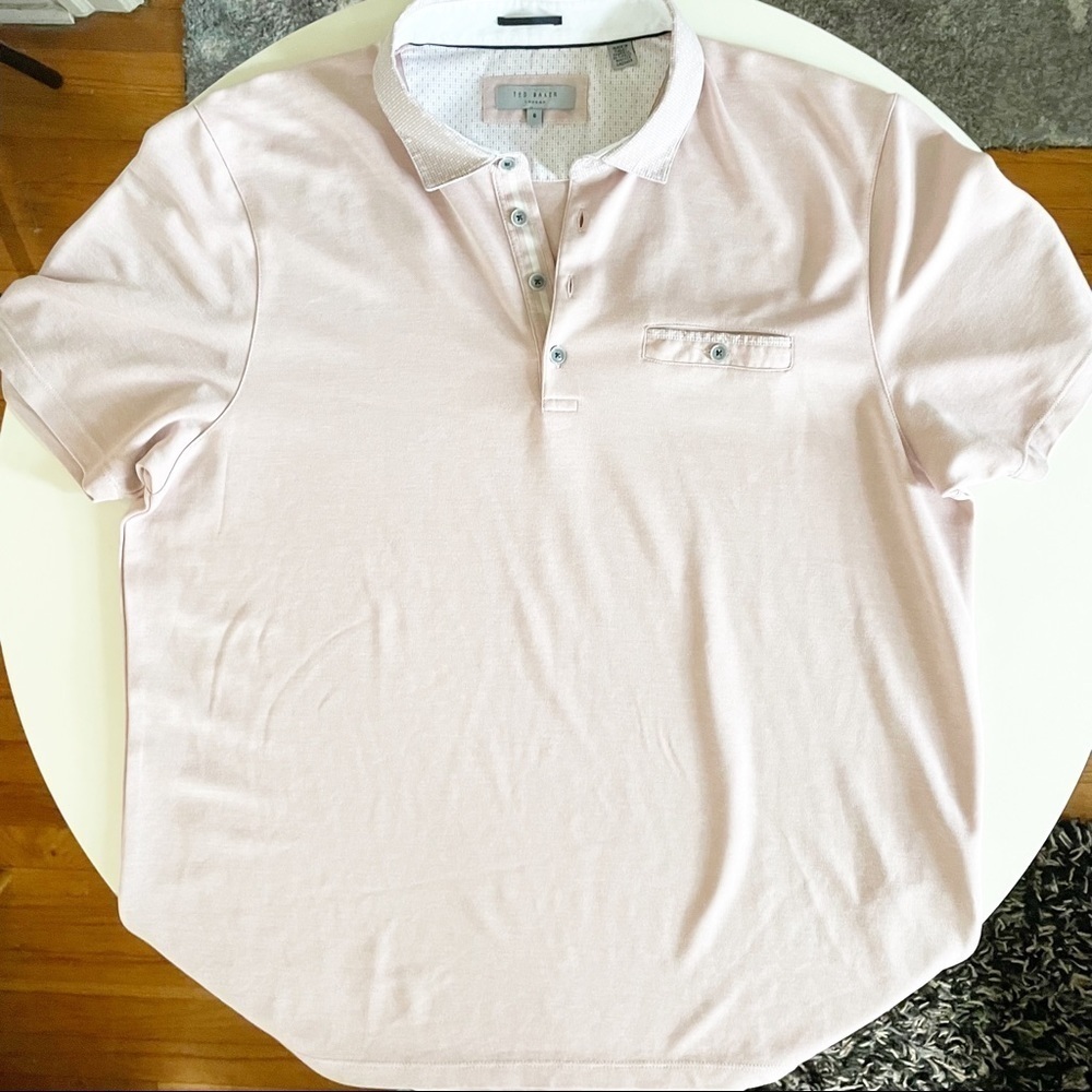 Ted Baker Men’s Oven Slim Fit Soft Touch Pique Polo Size 6 Us Xxl